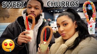 SWEET CHURROS & ICE CREAM REVIEW | ICE CREAM CHURROS