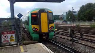 Trains at Redhill station+class66 (no tones😢😢😢)