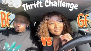 Thrifting Outfits For Each Other | (THRIFT CHALLENGE) Who Won?