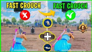 HOW TO DO FAST CROUCH MOVEMENT 🔥 INSANE FASTEST CROUCH Tips & Tricks | PUBG Mobile