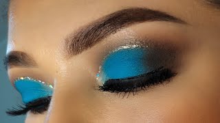 MAQUILLAJE HERMOSO CON TONO NUDE COMBINADO CON AZUL 💙🤎😍|Makeup 💙🤎