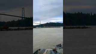 Lions Gate and Stormy Ocean 🌊 #ocean #oceanwaves #lionsgate #watersounds