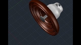 How to make Suspension Disc Insulator in AutoCAD