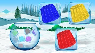 Frozen Jelly Colors | Ice Cubes for Kids | Educational Video