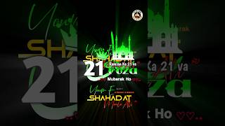 Youme shahadat Maula Ali 21 Ramzan ul Mubarak status #shortsvideo #shor