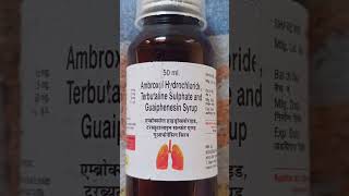 Ambroxol Hydrochloride Terbutaline Sulphate and Guaiphenesin Syrup Uses in Hindi ||