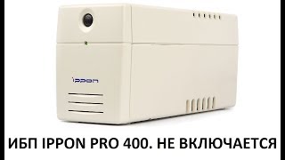 ИБП Ippon Pro 400.  Не включается.