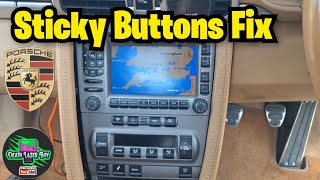 Porsche 911 997 Sticky Buttons Air Con AC  HVAC fix made easy