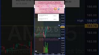 How I Made $240 Day Trading AMD with Honey Drip Network Unraveller #daytradingprofits