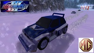 Need for Speed III Hot Pursuit - Snowy Tournament Competition with MG Metro 6R4 International