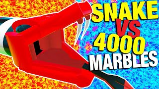 MASSIVE SNAKE eats Thousands of MARBLES!!! - Marble World