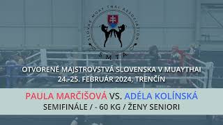 Paula Marčišová vs. Adéla Kolínská / MSR v Muaythai SMTA 2024