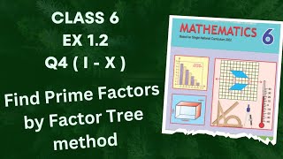 Class 6 Ex 1.2 Q4 Complete | Factor Tree Method