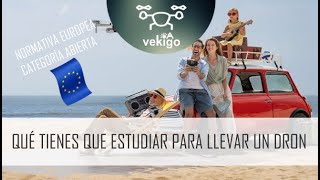 Formacion para llevar drones en categoría abierta bajo la normativa europea de drones