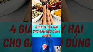 4 Gia Vị Gây Hại Cho Gan Nếu Dùng Nhiều#biquyetsongkhoetre #shortsvideo #food