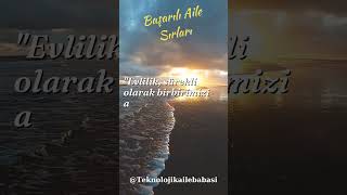 Başarılı Aile Sırları #shorts  #fypシ゚viral  #keşfet #motivasyon #aile #hayatamotivasyon #başarılı