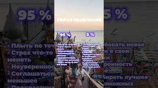 А куда входите вы: в 95 % или 5 % населения? 🤔 #образмышления #мышлениеизобилия #мышление