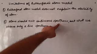 Rutherford's Atom Model and its Limitations