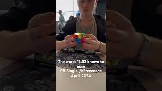 11.52 PR Single @Stevenage April 2024 #3x3solve #rubikscube #cubing #speedcubing