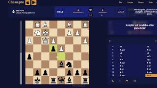 Playing Against Level 4 Stockfish Computer Bot As Black! Playing ChessPro. #chess #2024 #bot