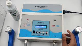 Medinza Ultrasound Therapy 1MHz & 3MHz Unit MED : 300 Ultrasonic Pain Relief Physiotherapy Machine