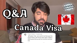 Canada Tourist Visa |Q&A| S10