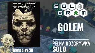 Golem | pełna rozgrywka solo | zasady gry | automa "Gollum" - poziom 3 | gameplay 58