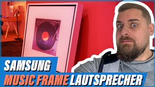 Samsung MUSIC FRAME: Lautsprecher im Vinyl-Format als Bild getarnt (CES 2024)