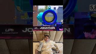 @JONATHANGAMINGYT INCREDIBLE 1V4 CLUTCH 👑🐐 HACKER OR WHAT!! #jonathangaming #shorts #jonathan1v4