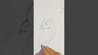 how to draw bird #easydrawing #viral #youtubeshorts #youtubeshorts