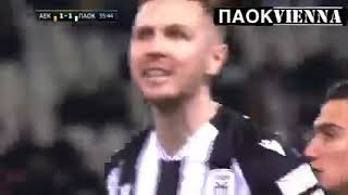 ΑΕΚ-ΠΑΟΚ 1-1 γκολ Κούρτιτς φάουλ