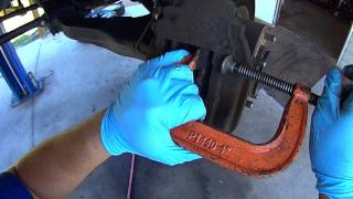 How to replace front brake pads on Toyota Tundra, Sequoia, 4Runner and Tacoma vehicles