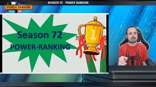 Season 72 - Power Ranking #Hattrick