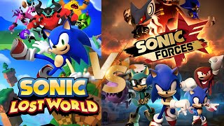 Sonic Forces vs Sonic lost world comparison