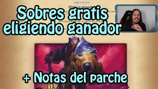 Apuesta gratis para conseguir sobres | Nuevas misiones, notas del parche y extras | Hearthstone