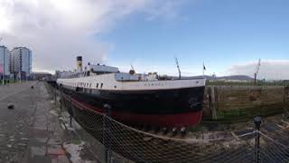 Virtual Belfast VR of SS Nomadic on display in Belfast`s Titanic Quarter.