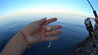 LOL. Fishing experiments with a 10 cent coin! 30.05.2017