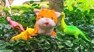 Kucing Meong Meong, Gajah dan Sapi Lucu - Menemukan Hewan Lucu di Tanaman Hias depan rumah