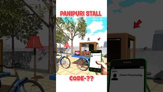 Panipuri Stall Cheat code in indian bike driving 3d || indian bike driving 3d new update #shorts