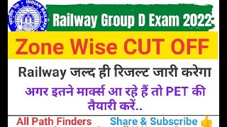 GROUP D Cut Off | Zone wise CUT OFF | Rrb Group D result |