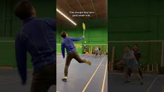 Badminton smash defence #shorts