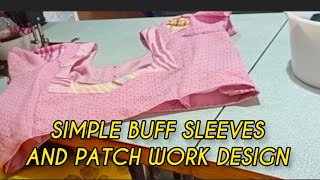 SIMPLE BUFF SLEEVES AND PATCH WORK DESIGN _ video in kannad#viralvideo #fashion