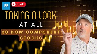 Taking A Look At All 30 Dow Component Stocks - Trading Places Live! January 4, 2024