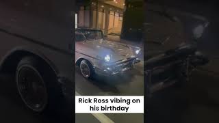 Rick Ross driving around Miami on his birthday