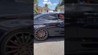 AMG Coupe Trying to burnout. Watch what happens!!