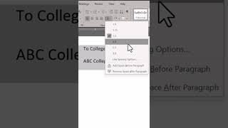 Change line spacing in document #line #spacing #word #document #shorts