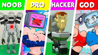 LEGO ALL Characters in Skibidi Toilet: Noob, Pro, HACKER! | Skibidi Toilet (Collection #417)