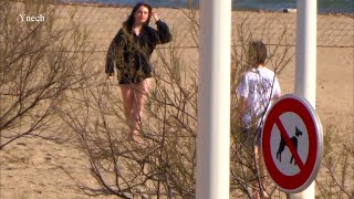 Fos-sur-Mer promenade along the seaside on March 25