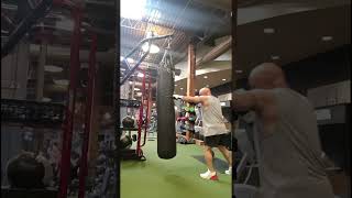 Heavy bag boxing