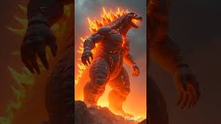 Godzilla eat magma ball #shorts